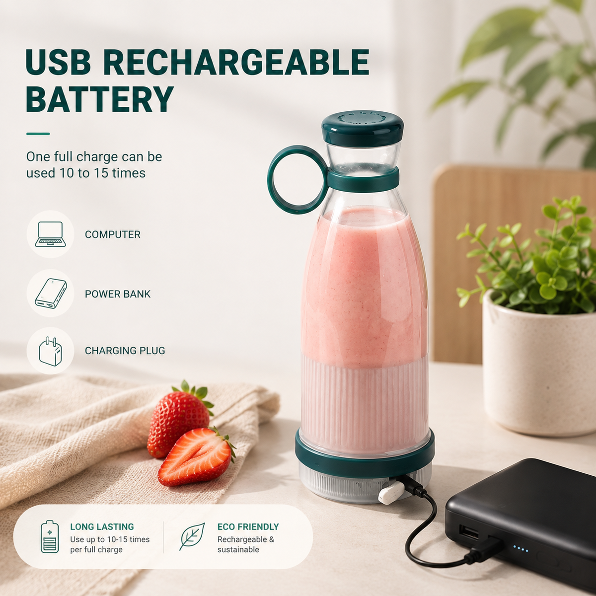 Compact and Portable Mini Juice Blender for Travel